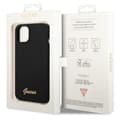 Miniatyrbild 8 av 8: GUESS iPhone 14 Plus Skal Silicone Vintage Gold Logo - Svart