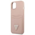 Miniatyrbild 6 av 8: Guess iPhone 13 Skal Saffiano Triangle Logo Korthållare - Rosa