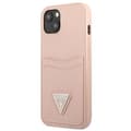 Miniatyrbild 2 av 8: Guess iPhone 13 Skal Saffiano Triangle Logo Korthållare - Rosa
