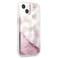 Miniatyrbild 3 av 8: Guess iPhone 13 mini Skal Peony Liquid Glitter - Rosa