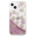 Miniatyrbild 2 av 8: Guess iPhone 13 mini Skal Peony Liquid Glitter - Rosa