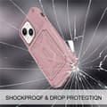 Miniatyrbild 4 av 7: iPhone 14 Plus Skal Korthållare Mirror Kickstand - Rosa