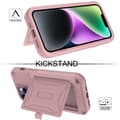 Miniatyrbild 6 av 7: iPhone 14 Plus Skal Korthållare Mirror Kickstand - Rosa