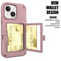 Miniatyrbild 2 av 7: iPhone 14 Plus Skal Korthållare Mirror Kickstand - Rosa
