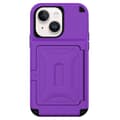 Miniatyrbild 1 av 7: iPhone 14 Plus Skal Korthållare Mirror Kickstand - Lila