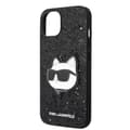 Miniatyrbild 6 av 8: Karl Lagerfeld iPhone 14 Plus Skal Glitter Choupette Patch - Svart