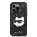 Miniatyrbild 3 av 8: Karl Lagerfeld iPhone 14 Pro Skal Glitter Choupette Patch - Svart