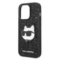 Miniatyrbild 6 av 8: Karl Lagerfeld iPhone 14 Pro Skal Glitter Choupette Patch - Svart