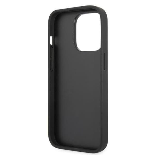 Karl Lagerfeld iPhone 14 Pro Skal Glitter Choupette Patch - Svart