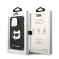 Miniatyrbild 8 av 8: Karl Lagerfeld iPhone 14 Pro Skal Glitter Choupette Patch - Svart