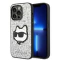 Miniatyrbild 1 av 8: Karl Lagerfeld iPhone 14 Pro Max Skal Glitter Choupette Patch - Silver