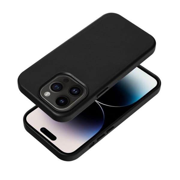 iPhone 12 Pro Max Magsafe Skal Läder - Svart