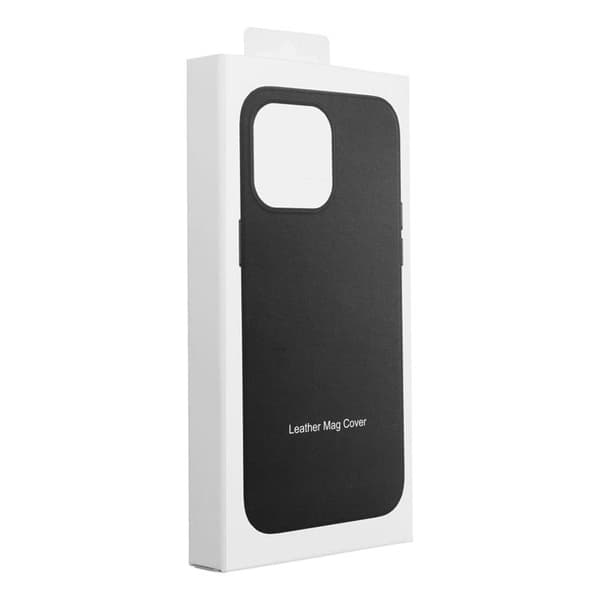 iPhone 12 Pro Max Magsafe Skal Läder - Svart