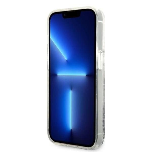 Karl Lagerfeld iPhone 14 Pro Skal Glitter Choupette Head - Silver