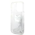 Miniatyrbild 7 av 8: Karl Lagerfeld iPhone 14 Pro Skal Glitter Choupette Head - Silver