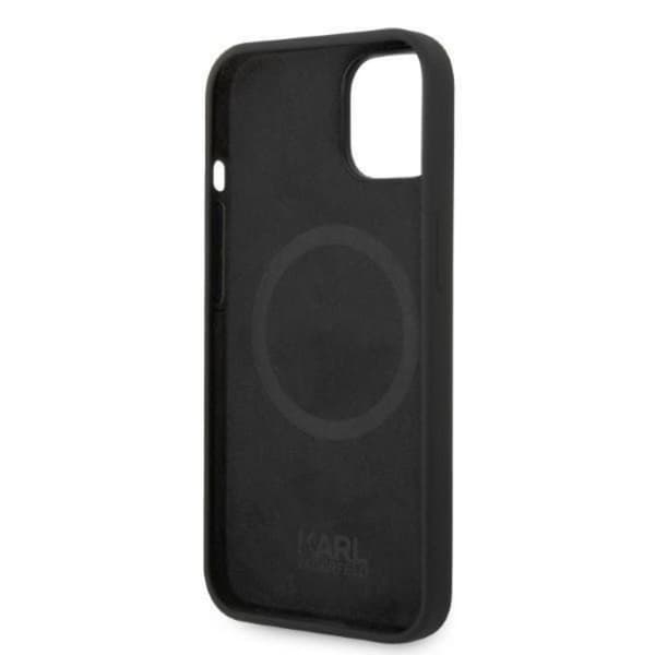 Karl Lagerfeld iPhone 14 Plus Skal Magsafe Ikonik Silicone - Svart