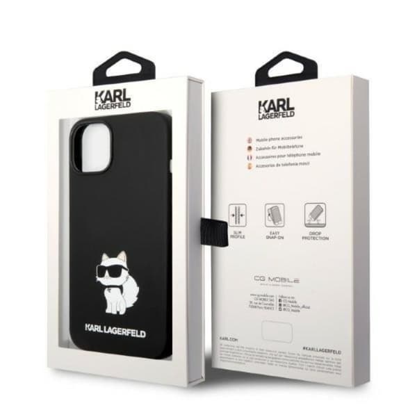 Karl Lagerfeld Magsafe iPhone 14 Plus Skal Choupette Silicone - Svart