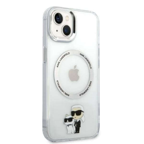 Karl Lagerfeld iPhone 14 Plus Skal Magsafe Iconic Karl & Choupette