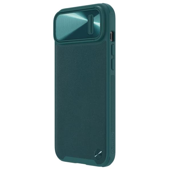 Nillkin iPhone 14 Plus Skal CamShield Läder S - Grön