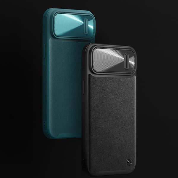 Nillkin iPhone 14 Plus Skal CamShield Läder S - Svart