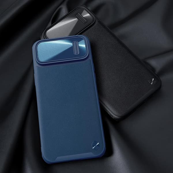 Nillkin iPhone 14 Plus Skal CamShield Läder S - Svart
