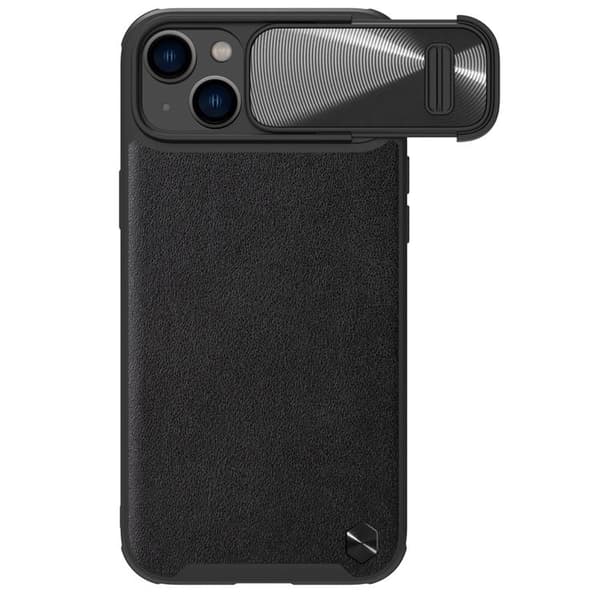 Nillkin iPhone 14 Plus Skal CamShield Läder S - Svart