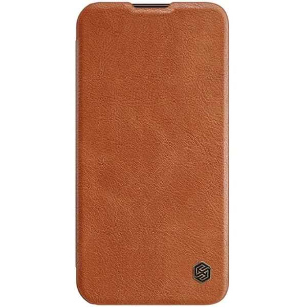 Nillkin iPhone 14 Pro Max Plånboksfodral QinPro Läder - Brun