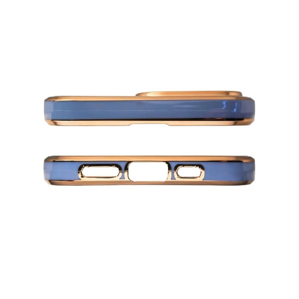 iPhone 12 Pro Max Skal Lighting Med Gelram - Blå