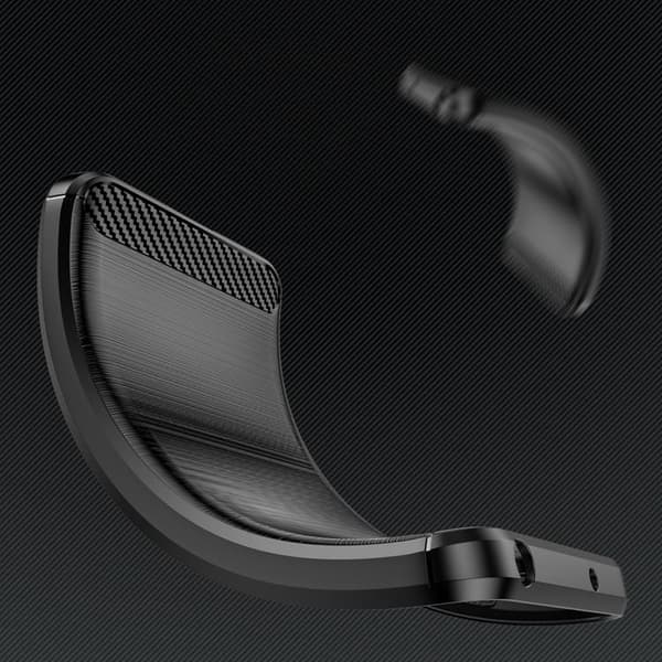 iPhone 14 Plus Skal Carbon Flexible Gel - Svart