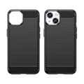Miniatyrbild 5 av 7: iPhone 14 Plus Skal Carbon Flexible Gel - Svart