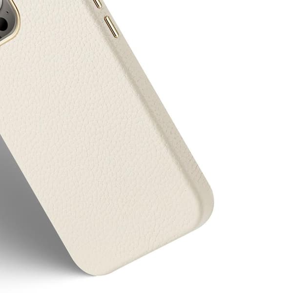 Dux Ducis iPhone 13 Pro Max MagSafe Skal Äkta Läder  Roma - Vit
