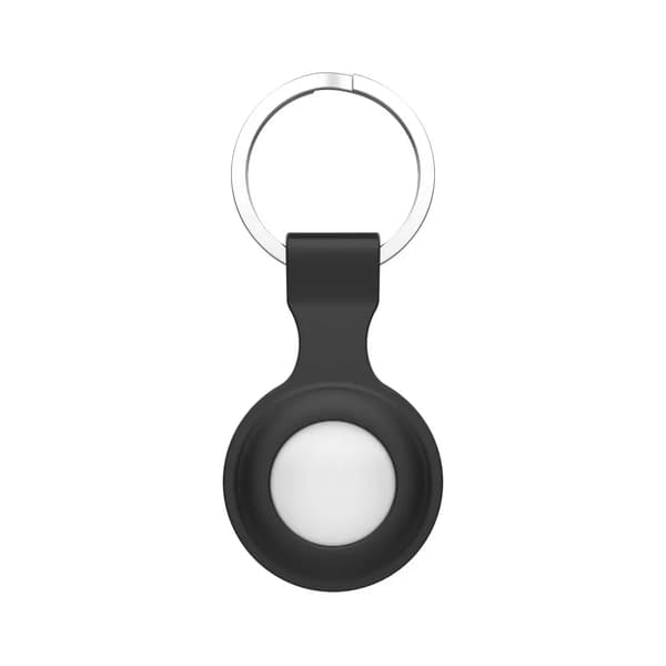 SiGN Apple Airtag Nyckelring med Silikonskal - Svart