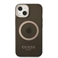 Miniatyrbild 3 av 8: GUESS iPhone 13 Skal MagSafe Gold Outline Translucent - Svart
