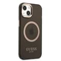 Miniatyrbild 4 av 8: GUESS iPhone 13 Skal MagSafe Gold Outline Translucent - Svart