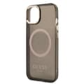 Miniatyrbild 6 av 8: GUESS iPhone 13 Skal MagSafe Gold Outline Translucent - Svart
