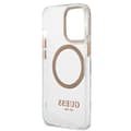 Miniatyrbild 7 av 8: Guess iPhone 13 Pro Max Skal Magsafe Metal Outline - Guld