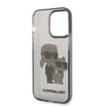 Miniatyrbild 7 av 8: Karl Lagerfeld iPhone 14 Pro Max Skal IML GLIT NFT Karl & Choupette - Svart