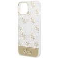Miniatyrbild 6 av 8: GUESS iPhone 14 Plus Skal Pattern Script - Guld