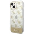 Miniatyrbild 2 av 8: GUESS iPhone 14 Plus Skal Pattern Script - Guld