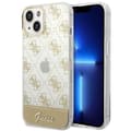 Miniatyrbild 1 av 8: GUESS iPhone 14 Plus Skal Pattern Script - Guld