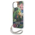 Miniatyrbild 6 av 8: Guess iPhone 13 mini Skal Flower Strap - Blå
