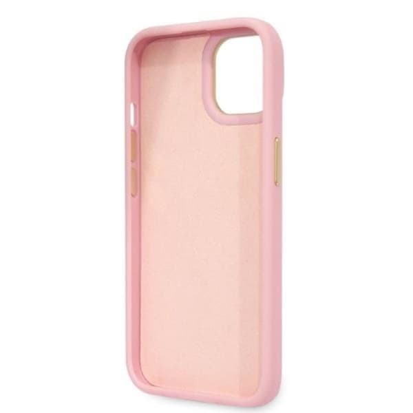 GUESS iPhone 14 Plus Skal Croco Collection - Rosa