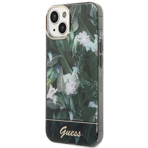 GUESS iPhone 14 Plus Skal Jungle Collection - Grön