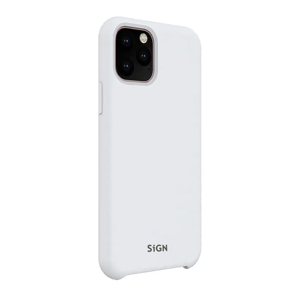 SiGN iPhone 11 Pro Max Skal Liquid Silicone - Vit