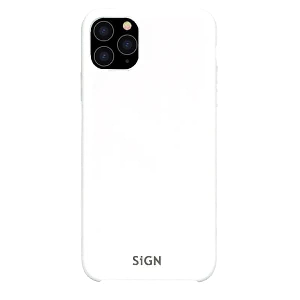 SiGN iPhone 11 Pro Max Skal Liquid Silicone - Vit