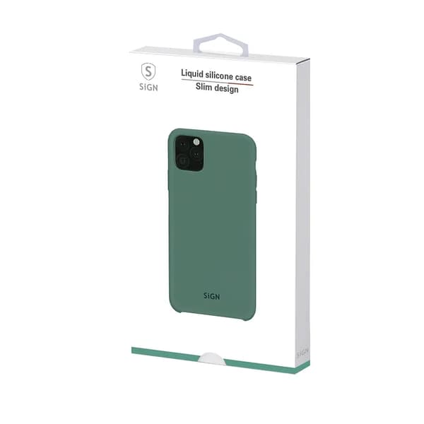 SiGN iPhone 11/XR Skal Liquid Silicone - Blå
