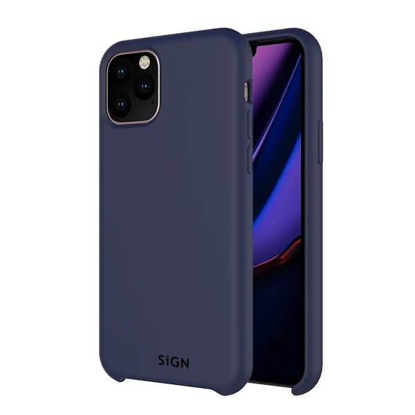 SiGN iPhone 11/XR Skal Liquid Silicone - Blå