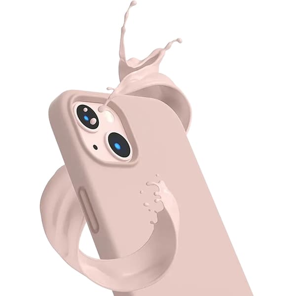 SiGN iPhone 14 Skal Liquid Silicone - Sand Rosa