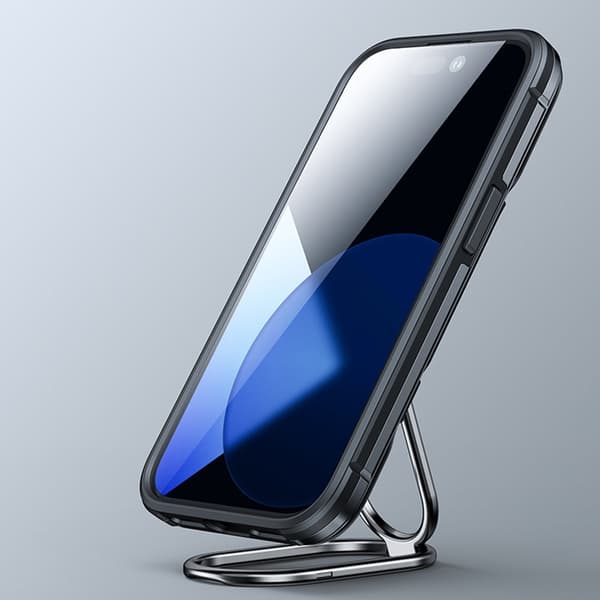 Joyroom iPhone 14 Plus Skal Ringhållare Dual Hinge - Svart