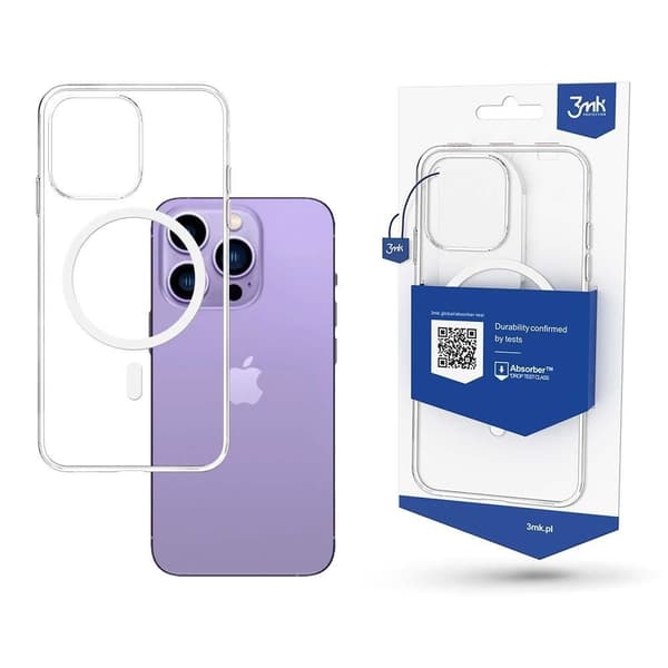 3mk iPhone 14 Pro Max Skal Magsafe Mag Case - Clear